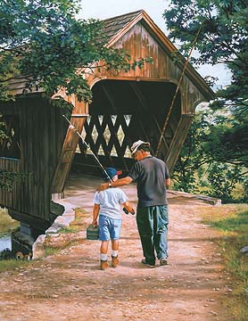 Tom Sierak - Goin' Fishin - Limited Edition Lithograph 