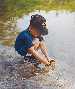 Tom Sierak - Letting Go - Limited Edition Lithograph 