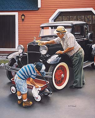 Tom Sierak - Spiffin' The 'chines - Limited Edition Lithograph 