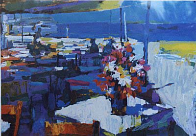 Nicola Simbari - Mykonos - Limited Edition Serigraph