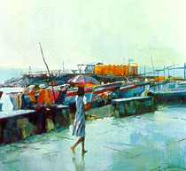 Nicola Simbari - Sorrento - Limited Edition Serigraph