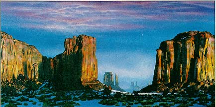 Brett Livingstone Strong - Monument Valley - Limited Edition Serigraph