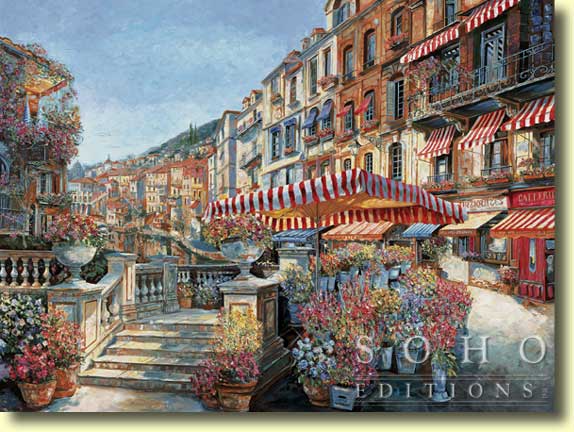 Vadik Suljakov - La Canal - Limited Edition Serigraph on Canvas