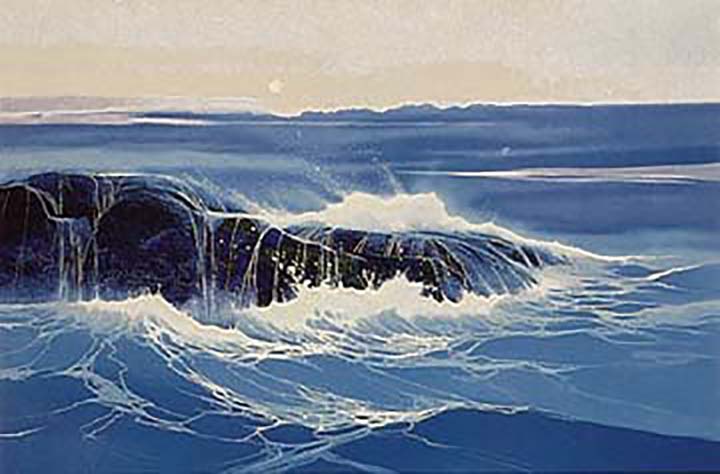 Seikichi Takara - Distant Moon - Limited Edition Serigraph