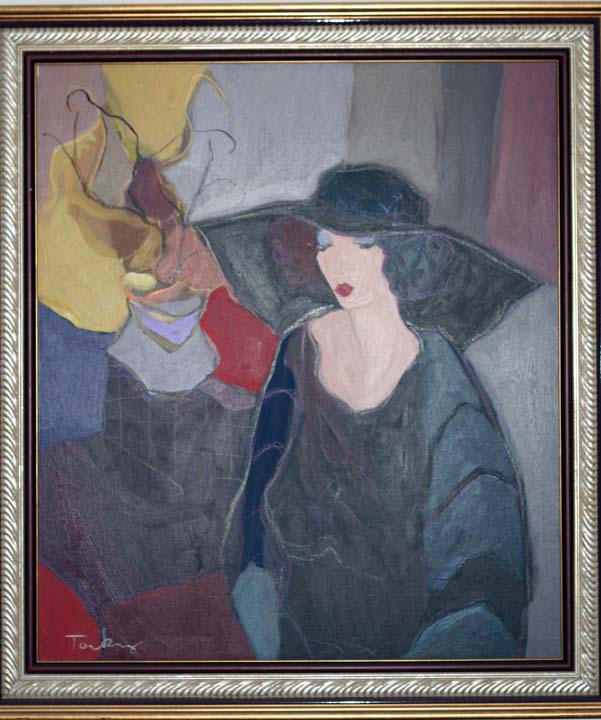 Itzchak Tarkay - Moods - Original Painting - Acrylic on Canvas