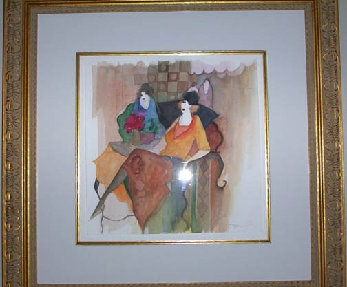 Itzchak Tarkay - Untitled - Original Painting - Watercolor