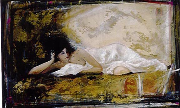 Janet Treby - Daydream #130 - Original Painting - Acrylic on Panel