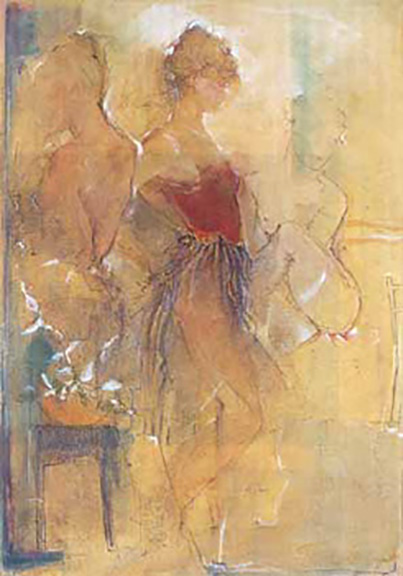 Janet Treby - Study Of Dancers I - Limited Edition Lithograph