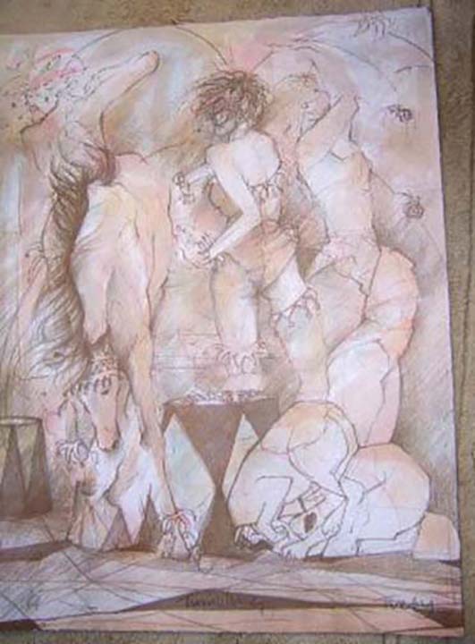Janet Treby - Tumbling - Limited Edition Lithograph