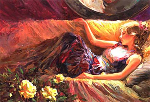 Vladimir Volegov - Yellow Roses - Limited Edition Giclee on Canvas
