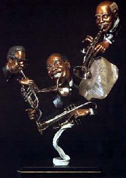 Paul Wegner - Dizzy, Louis, Handy - Limited Edition Bronze Sculpture