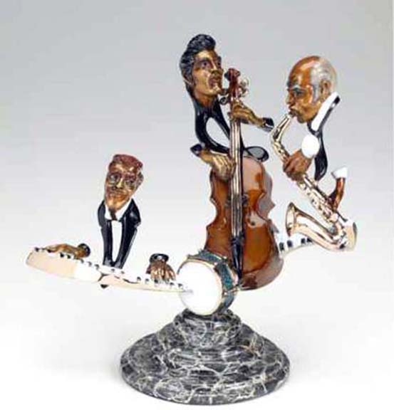 Paul Wegner - Jazz On Tap - Limited Edition Bronze Sculpture