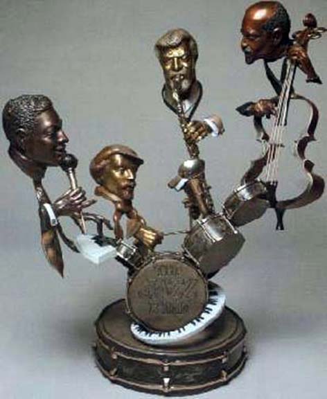 Paul Wegner - Jazz Spoken Here - Limited Edition Bronze Sculpture
