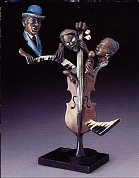 Paul Wegner - Just A Little Jazz - Limited Edition Bronze Sculpture