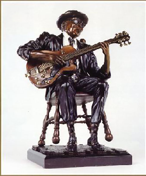 Paul Wegner - King Of The Boogie (John Lee Hooker) - Limited Edition Bronze Sculpture