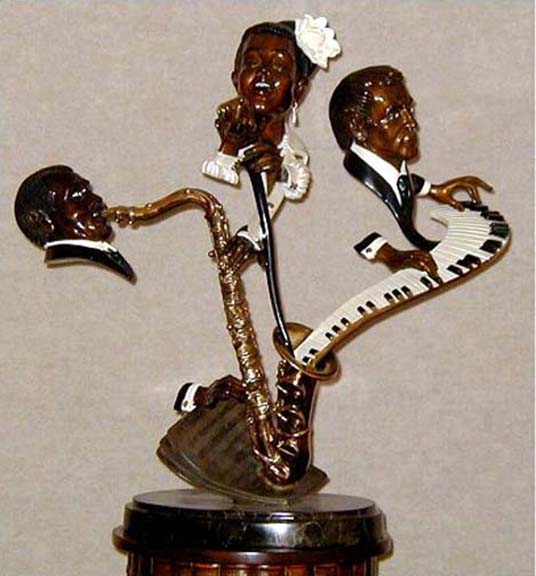 Paul Wegner - Lady Day (Bille Holiday) - Limited Edition Bronze Sculpture