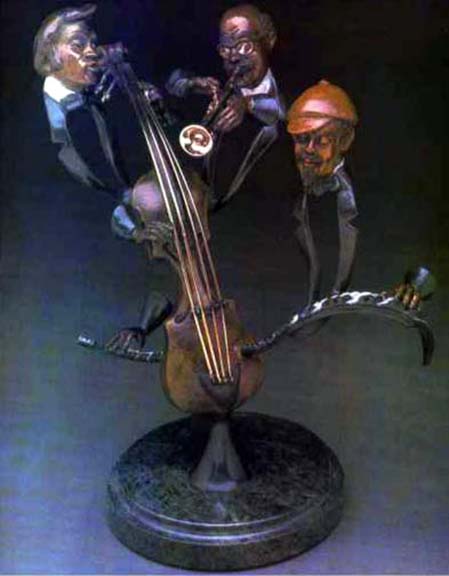 Paul Wegner - Meeting At Preservation Hall - Limited Edition Bronze Sculpture