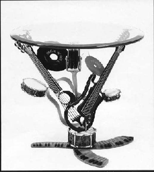 Paul Wegner - Rock 'N' Roll Table - Limited Edition Bronze Sculpture