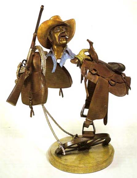 Paul Wegner - Saddle Up - Limited Edition Bronze Sculpture