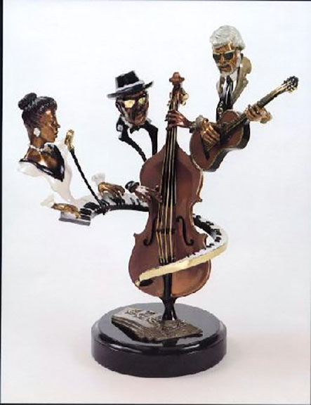 Paul Wegner - Standing Room Only - Limited Edition Bronze Sculpture