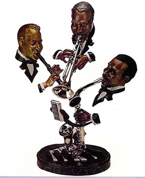 Paul Wegner - Sunday Morning Jazz - Limited Edition Bronze Sculpture