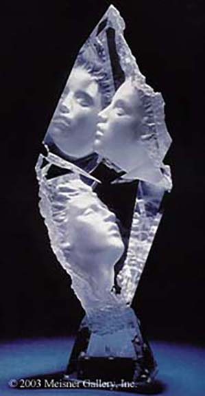 Michael Wilkinson - Crystal Fire - Limited Edition Acrylic Sculpture
