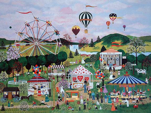 Jane Wooster Scott - Fitchburg Township Fair - Limited Edition Lithograph