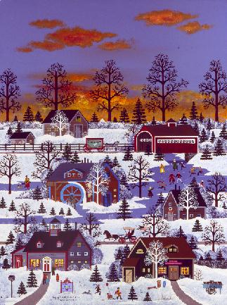 Jane Wooster Scott - Hanging Out At Millers Pond - Limited Edition Serigraph