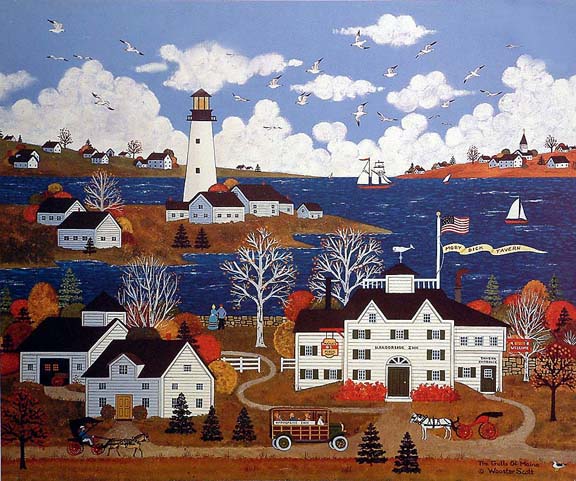Jane Wooster Scott - The Gulls of Maine - Limited Edition Lithograph