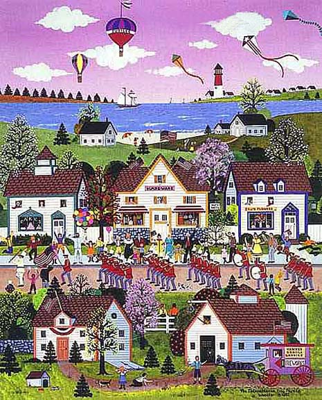 Jane Wooster Scott - The Independence Day Parade - Limited Edition Lithograph