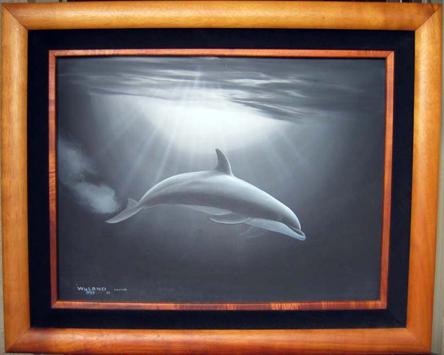 Wyland - Dolphin Evening Encounter - Original Painting - Oil