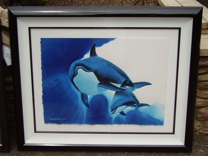 Wyland - Dolphin Protection - Original Painting - Watercolor