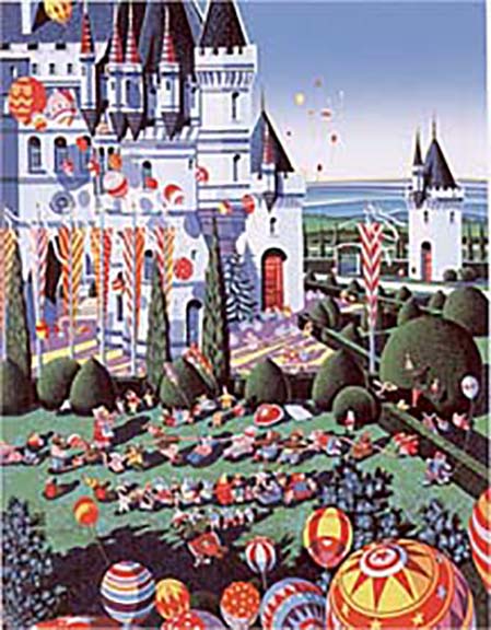Hiro Yamagata - Castle Festival - Limited Edition Serigraph