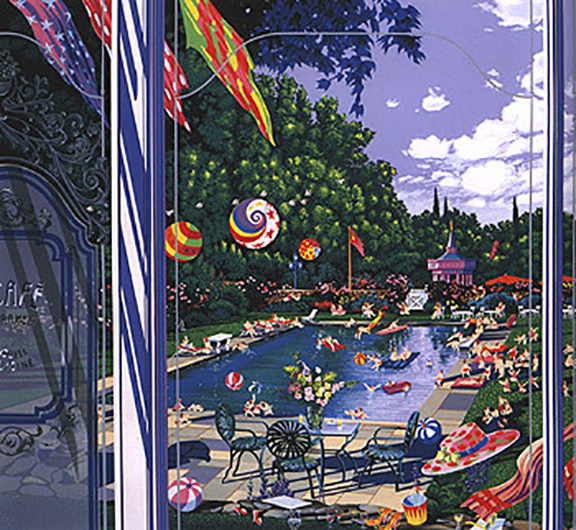 Hiro Yamagata - Pool Party - Limited Edition Serigraph