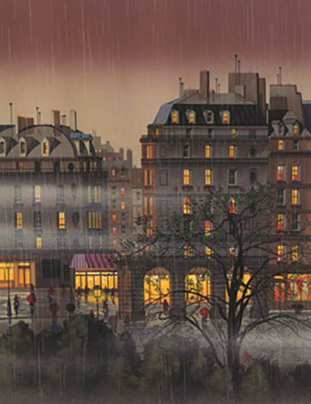 Hiro Yamagata - Raindrops - Limited Edition Serigraph