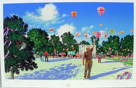 Hiro Yamagata - Us Open - Limited Edition Serigraph