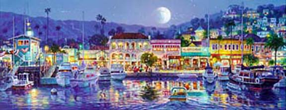 Cao Yong - Avalon Bay - Limited Edition Giclee on Canvas