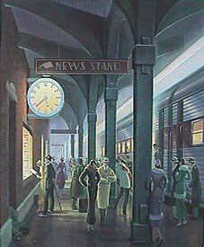 Michael Young - Arrival Of The 5:45 - Limited Edition Serigraph
