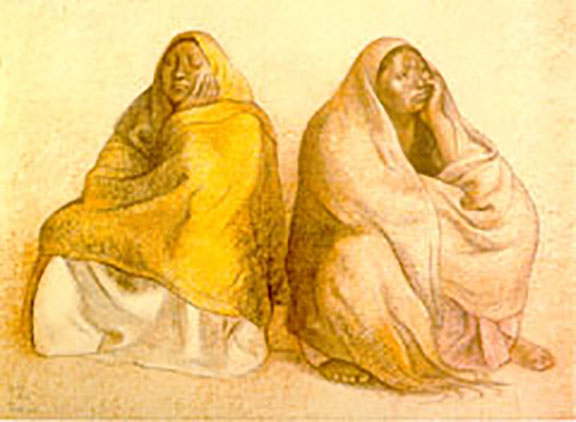 Francisco Zuniga - Figuras Sentada - Limited Edition Lithograph
