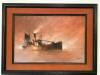 john kelly original printing oil on canvas fishing boat