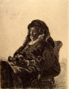 Rembrandt The Artist's Mother Seated In Widow's Dress