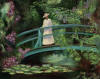Jane Seymour Reflecting in Monet's Garden