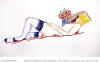 Wesselmann Nude with Bouquet and Stockings